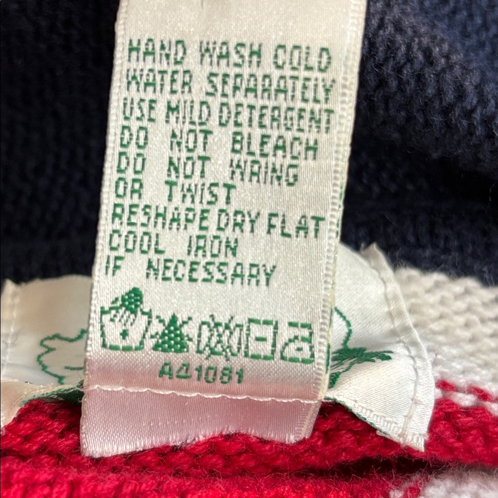Quacker Factory American Flag Full Zip Sweater Medium - Picture 9 of 9